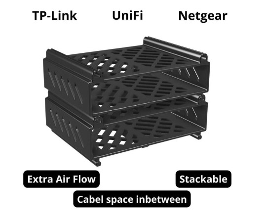 Mini-rack til netværksudstyr