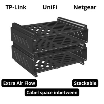 Mini-rack til netværksudstyr