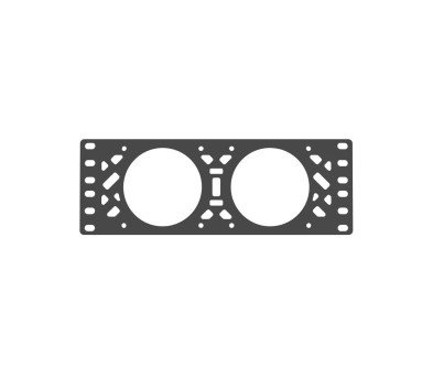 10" Rack-blæserpanel til 2 × 80 mm blæsere