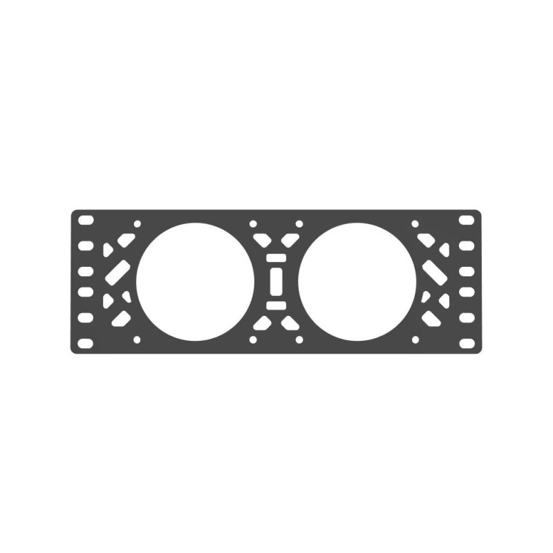 10" Rack-blæserpanel til 2 × 80 mm blæsere