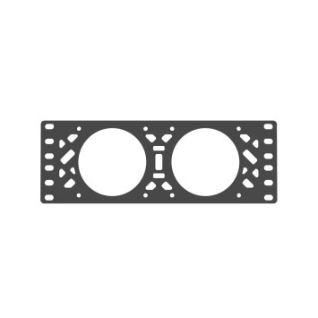 10" Rack-blæserpanel til 2 × 80 mm blæsere